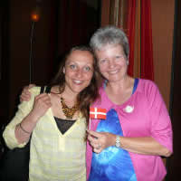Two Danish B-day girls in Las Vegas: Mette Marie (30), Kirsten (50)
